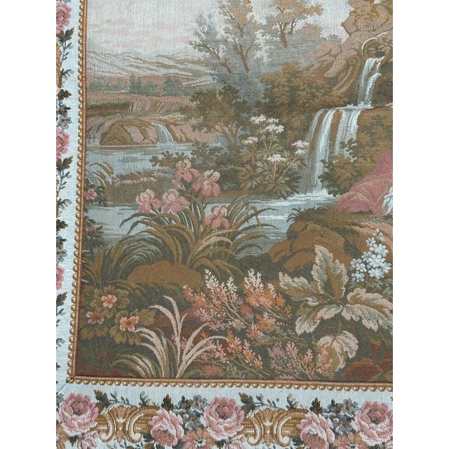 Vintage French Jacquard Tapestry, 1980s For Sale - Image 9 of 18