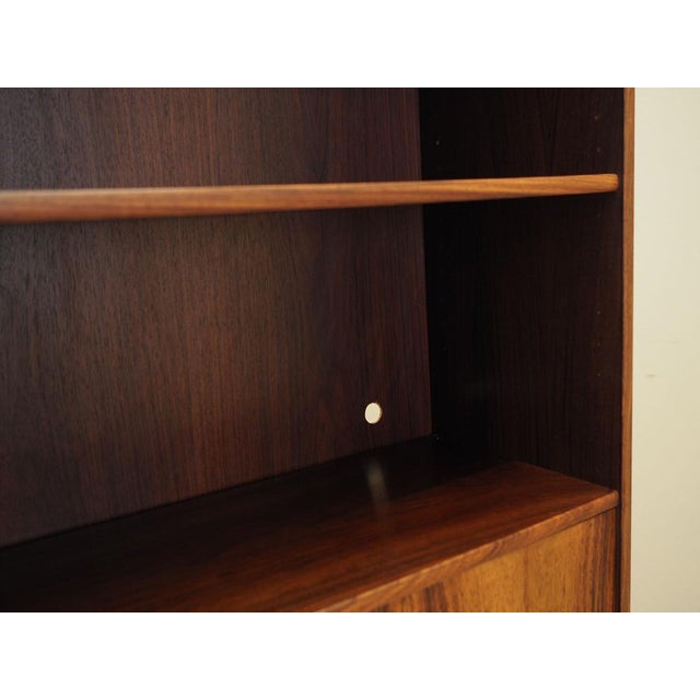 Brown Danish Rosewood Bookcase, 1970s For Sale - Image 8 of 13
