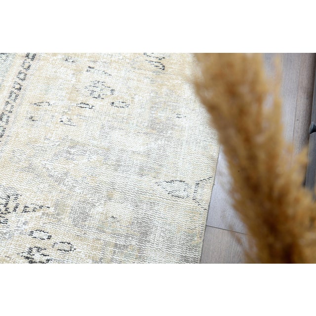 Islamic 1970s Vintage Persian Handmade Wool Cotton Area Rug For Sale - Image 3 of 11