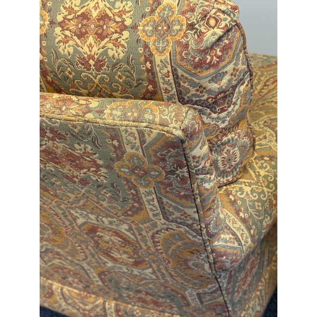 Vintage Jessica Charles Upholstered Swivel Chairs - A Pair For Sale - Image 10 of 12