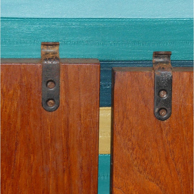 Vintage String Shelf in Walnut, 1960s For Sale - Image 11 of 13