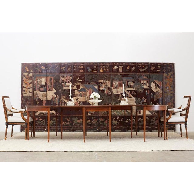 American Hepplewhite Style Mahogany Banquet Dining Table Chairish