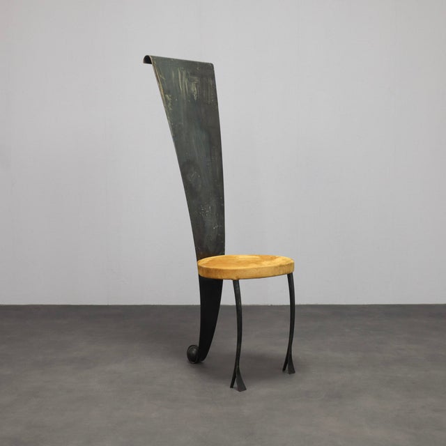 Postmodern Sculptural Chair, Italy, 1980s For Sale - Image 12 of 12