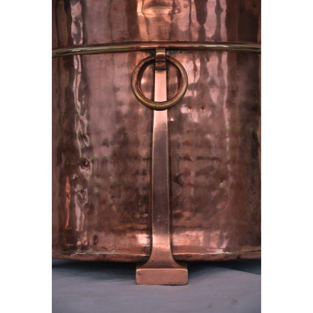 Copper English Arts and Crafts Copper Coal Bin, 1900s For Sale - Image 8 of 11