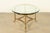 LaBarge Hollywood Regency Brass and Glass Hooved Feet Cocktail Table, Circa 1960s For Sale - Image 11 of 12