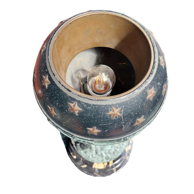 Table Lamp with Atlas and the Celestial Vault, 19th Century For Sale - Image 4 of 6