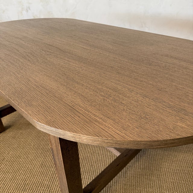 Amber White Oak Dining Table in Montana Brown Finish For Sale - Image 11 of 12