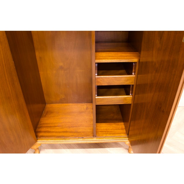 Art Deco Walnut Compact Wardrobe, 1930s For Sale - Image 10 of 12