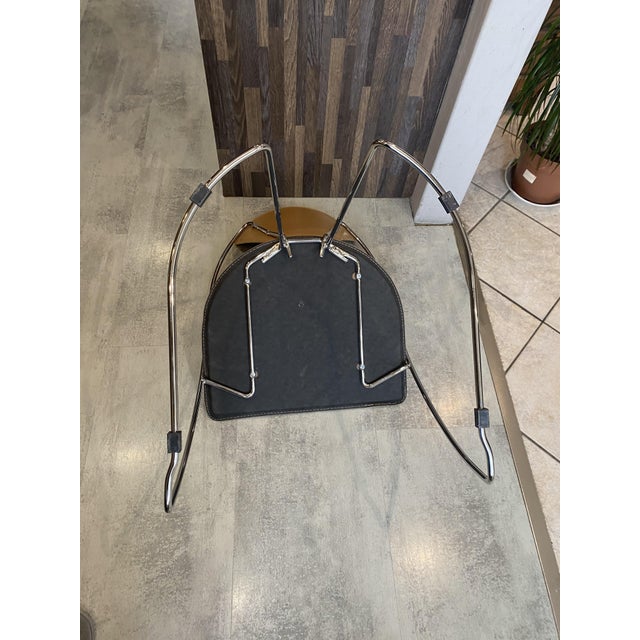 Vintage Linda Armchair in Camel-Colored Leather by Arrben, 1980 For Sale - Image 12 of 18