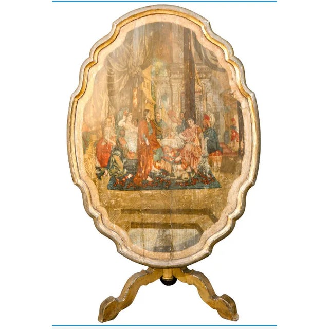 Late 18th Century 18th Century Italian Hand Painted Flip Top Table For Sale - Image 5 of 5