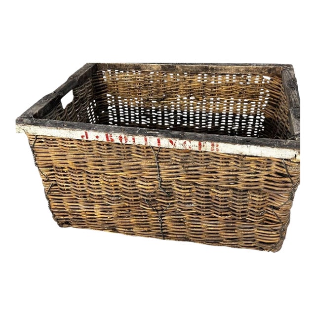 Antique Bollinger Champagne Basket For Sale