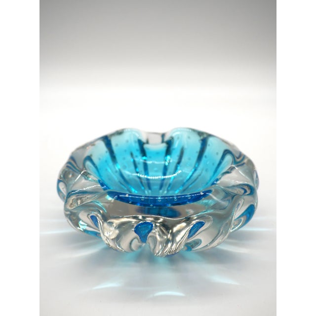 1960s Vintage Handblown Murano Glass Ashtray, Italy, 1960s For Sale - Image 5 of 10