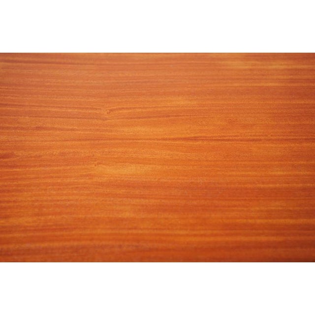 1950s Mid-Century Modern Writing Desk in Mahogany Veneer, Czech, 1950 For Sale - Image 5 of 14