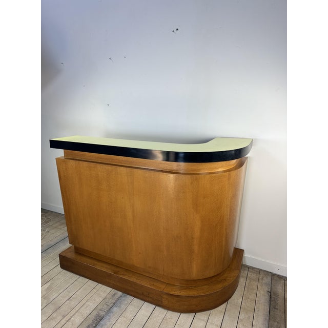 Wood Vintage Bar in Oak Veneer with Formica Top, 1950s For Sale - Image 7 of 16