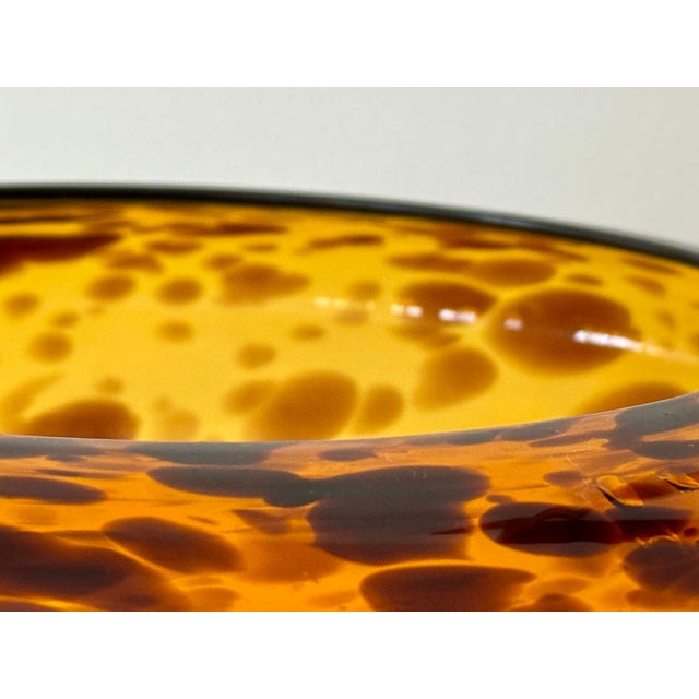 1970’s Italian Blown Tortoise Shell Glass For Sale - Image 10 of 12