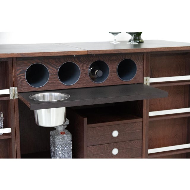 Danish Modern Folding Dry Bar in Wengé by Dyrlund, 1960s For Sale - Image 17 of 18