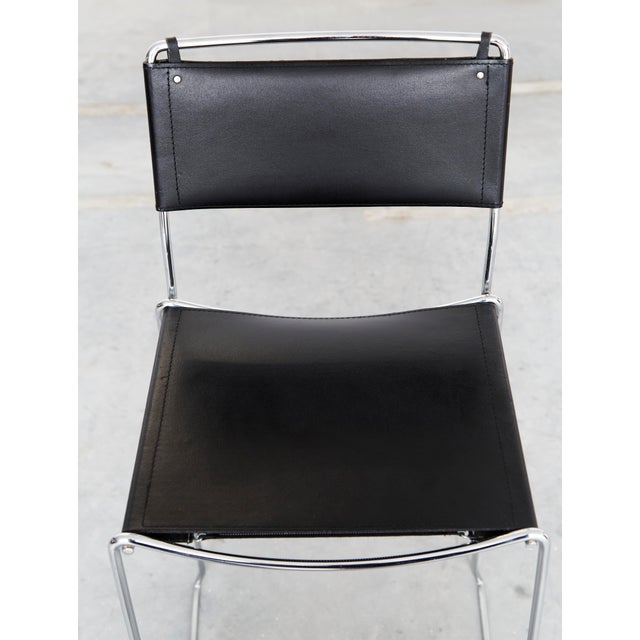 Leather Barstools by Giandomenico Belotti for Alias, 1980s, Set of 6 For Sale - Image 16 of 18