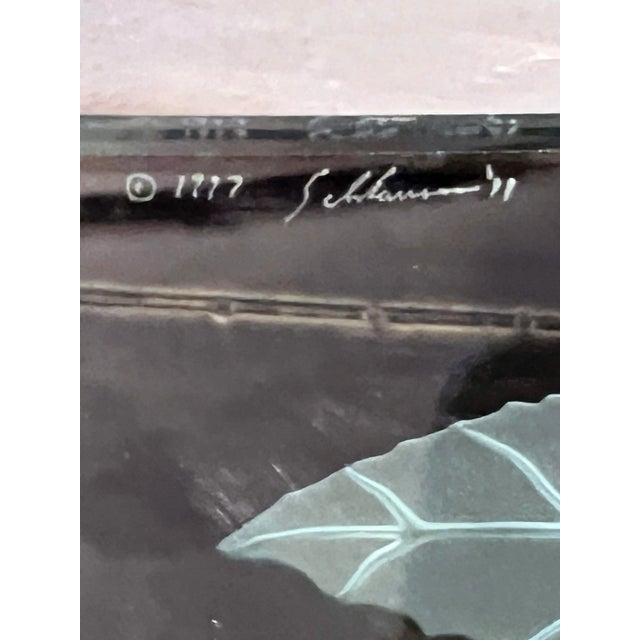 1990s Stephen Schlanser Signed Art Glass Bowl For Sale - Image 11 of 11