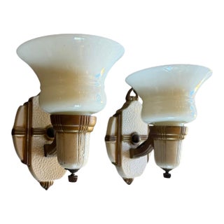 Mid 20th Century Mid Century Modern Wall Sconces - a Pair For Sale
