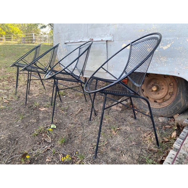 Set of 4 Radar Salterini Dining Chairs Maurizio Tempestini Attributed For Sale In Tulsa - Image 6 of 12