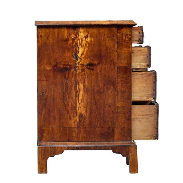 18th Century Queen Anne and Later Walnut Kneehole Desk, 1710 For Sale - Image 9 of 11