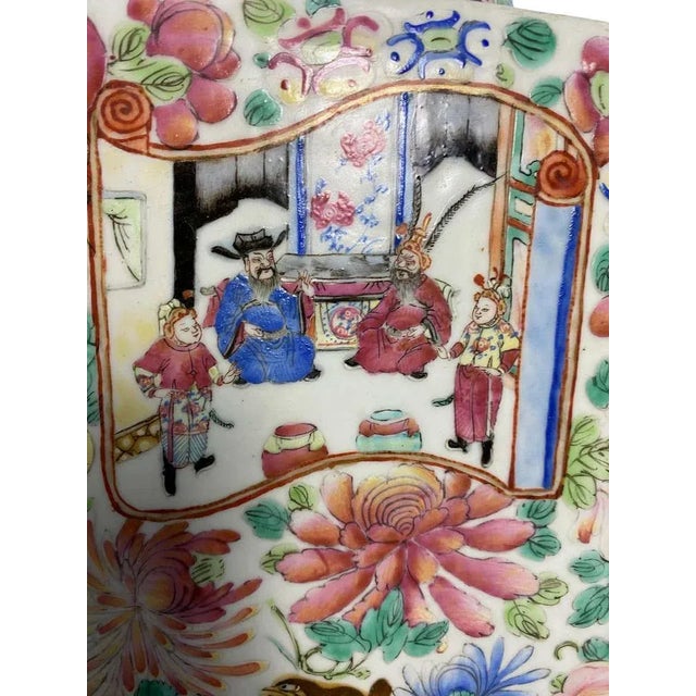 Famille Rose Canton Vases, Set of 2 For Sale - Image 15 of 16