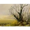 Winter Field on Overcast Farmland in the English Countryside by British Artist, Michael Morris (1938-2010) Art measures 30...