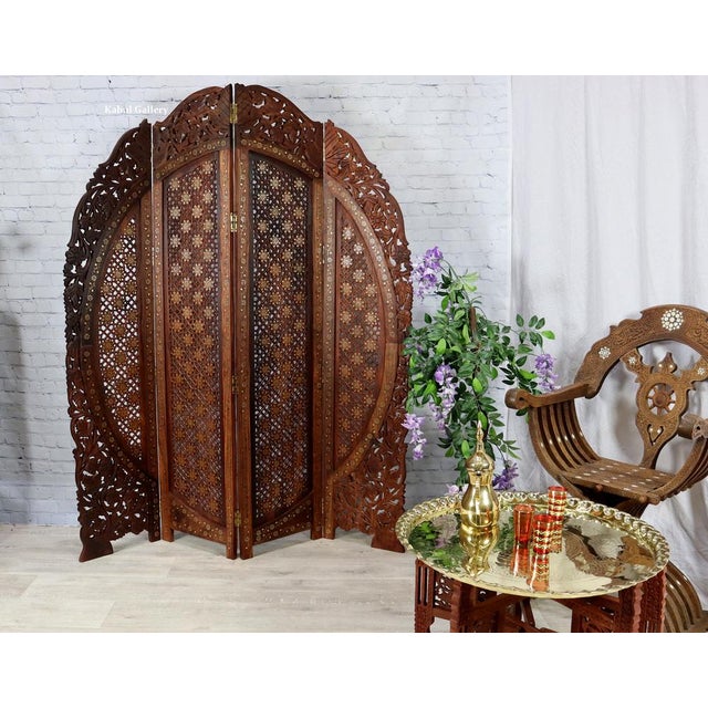 Vintage Double-Sided Room Divider in Teak, 1980s For Sale - Image 3 of 14