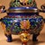 Metal Late 19th Century Cloisonné Enamel Censer With Lion Finial, 1.3kg For Sale - Image 7 of 9