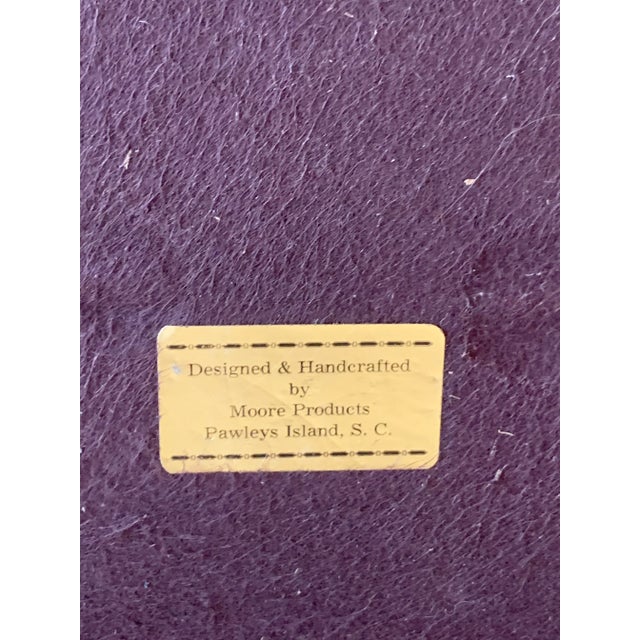 Wood Vintage Double Wooden Pulley Block & Tackle Nautical, Marine, Coastal Steampunk Table Lamp For Sale - Image 7 of 12