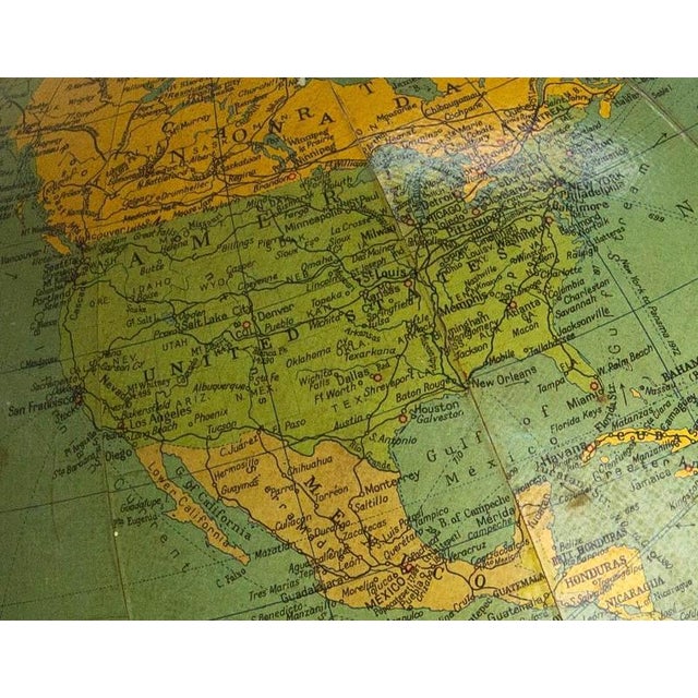 20th Mid-Century Earth Globe Philips Challenge, United Kingdom, 1797 For Sale - Image 3 of 12