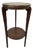 Vienna Secession Oak Side Table with Brass Top and Beaded Details, 1890s For Sale