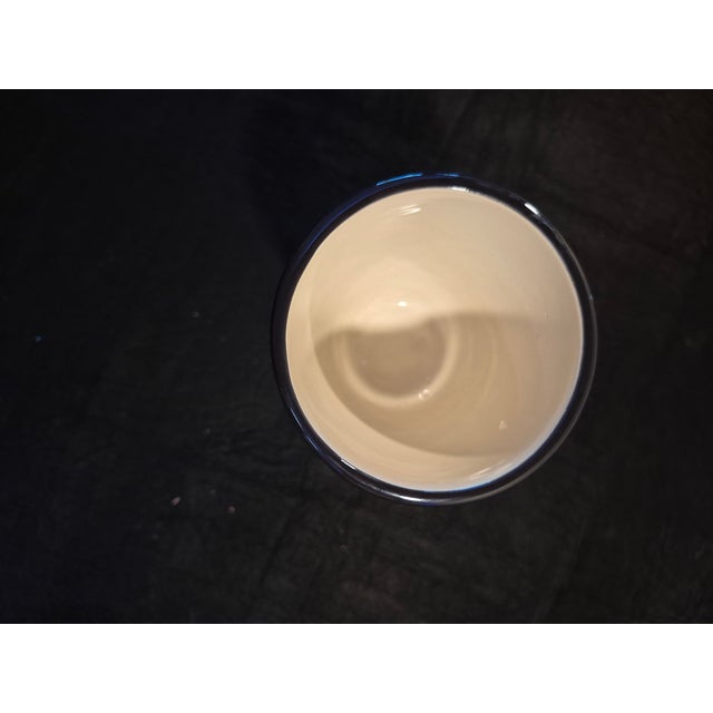 Mid 20th Century Mid 20th Century Navajo-Inspired Ceramic Goblet Featuring Traditional Geometric Patterns For Sale - Image 5 of 5