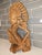 Art Deco Mid-Century Balinese Art Deco Seated Janger Dancer With Fan Sculpture For Sale - Image 3 of 10
