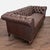 Highland House 3-Seat Brown Leather Chesterfield Sofa For Sale In San Francisco - Image 6 of 12