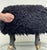 2020s Faux “Lamb” Ottoman or Footstool, W/ Carved “Faux-Sheep” Legs/ 14k Gilt “Hooves”. For Sale - Image 5 of 5