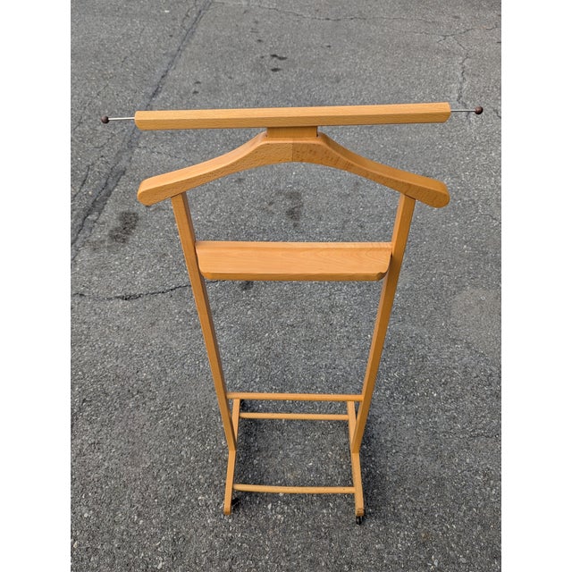 Vintage Sartorial Sophistication Italian Art Deco Style Gentleman’s Standing Valet, 1960 For Sale In Washington DC - Image 6 of 6