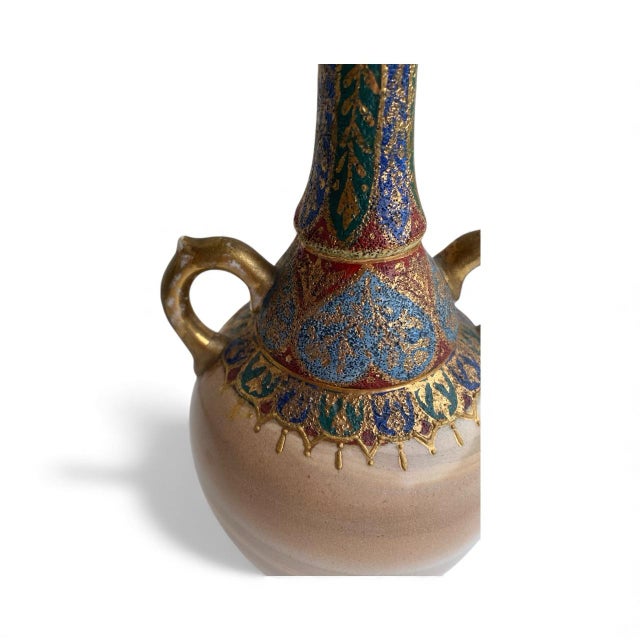 Antique Royal Bonn "Cashmir Misrmor" Design Tapestr Pitcher, Vase (1893–1923) For Sale - Image 4 of 8