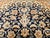 Vintage Persian Nain Area Rug, Hand-Knotted Wool & Silk, Floral Pattern, 4x6, Navy & Ivory For Sale - Image 14 of 18