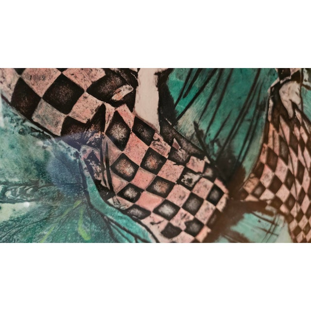 Mikulas Kravjansky “Flowers of the Orient” Signed Limited Edition Collograph Prints, Pair For Sale - Image 9 of 18