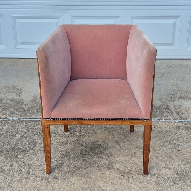 This stunning art deco style arm chair was designed by Eliel Saarinen in 1929-1930 for his home in Cranbrook, MI. This...