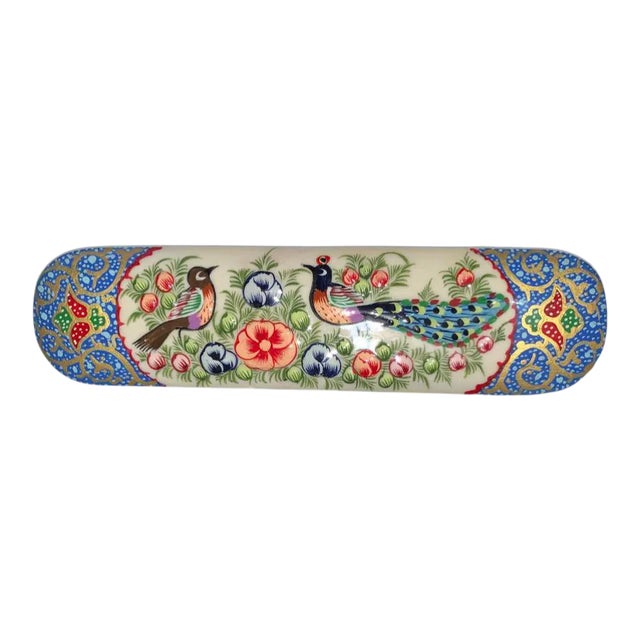 Handmade Persian Pen Case, Persian Khatam Sliding Pen Case For Sale