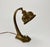 Art Nouveau Table Lamp in Brass and Colourful Glass, 1920s, in Very Good conditions. Designed 1890 to 1919 European Plug...