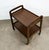 1960s Mid Century Modern Serving Cart Trolley Wood Rolling Bar Walnut Serving For Sale - Image 12 of 12