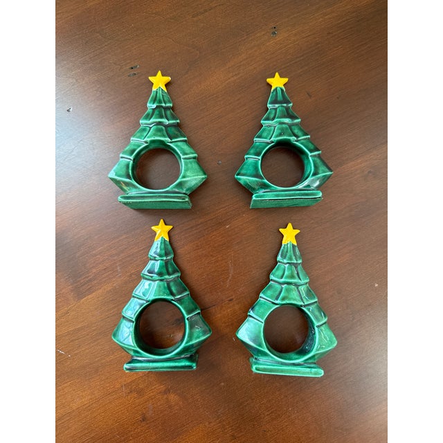Vintage Christmas Tree Napkin Rings--Set of Eight For Sale - Image 16 of 18
