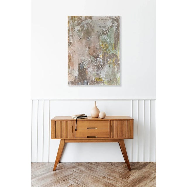 2023 Textured Abstract Painting by Jessalin Beutler "Quiet in the Chaos" For Sale In Seattle - Image 6 of 7