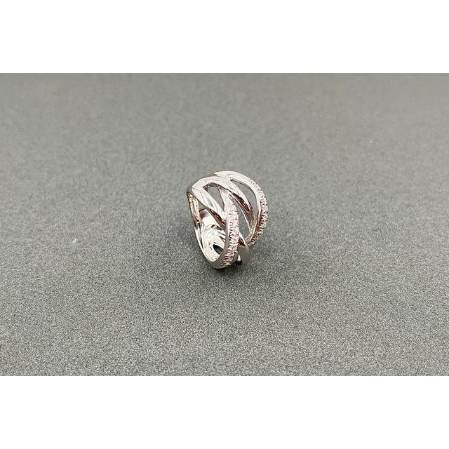 Early 21st Century 0.53 Ct Diamond Fashion Ring Size 6 For Sale - Image 5 of 6