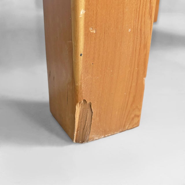 Black Italian Modern Leather and Wooden Coffee Table attributed to Silvano Passi, 1970s For Sale - Image 8 of 14