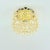 Mid-Century Modern 1960s Mid-Century Modern Amber Bubble Glass Flush Mount by Helena Tynell for Limburg, Germany For Sale - Image 3 of 9