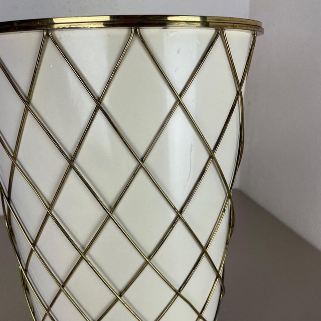 Brass Umbrella Stand from Vereinigte Werkstätten München, Germany 1950s For Sale - Image 14 of 18